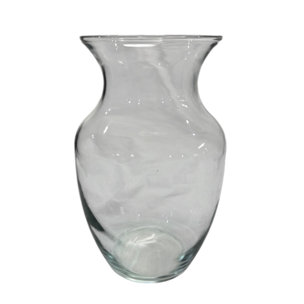 8x4” Smooth Glass Flower Vase Clear